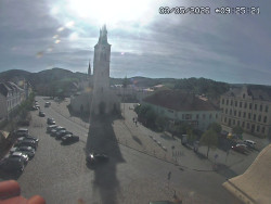 Náměstí, koste sv. Markéty