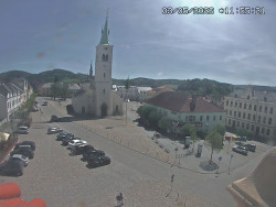 Náměstí, koste sv. Markéty