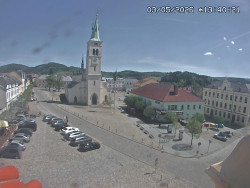 Náměstí, koste sv. Markéty