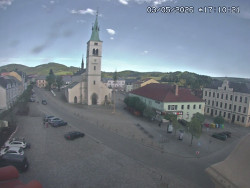 Náměstí, koste sv. Markéty