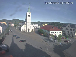 Náměstí, koste sv. Markéty