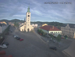 Náměstí, koste sv. Markéty