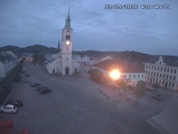 Náměstí, koste sv. Markéty
