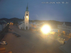Náměstí, koste sv. Markéty