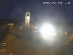 Náměstí, koste sv. Markéty