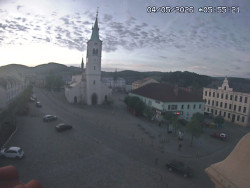 Náměstí, koste sv. Markéty