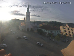 Náměstí, koste sv. Markéty