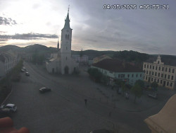 Náměstí, koste sv. Markéty