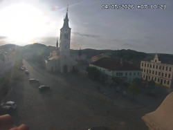 Náměstí, koste sv. Markéty