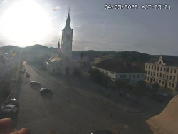 Náměstí, koste sv. Markéty
