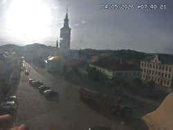 Náměstí, koste sv. Markéty