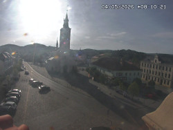 Náměstí, koste sv. Markéty