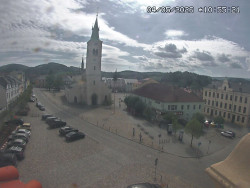 Náměstí, koste sv. Markéty