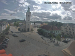 Náměstí, koste sv. Markéty