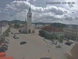 Náměstí, koste sv. Markéty