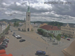 Náměstí, koste sv. Markéty