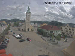 Náměstí, koste sv. Markéty