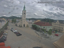 Náměstí, koste sv. Markéty