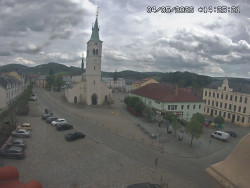 Náměstí, koste sv. Markéty