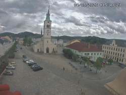 Náměstí, koste sv. Markéty