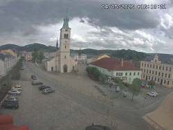Náměstí, koste sv. Markéty
