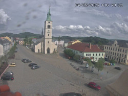 Náměstí, koste sv. Markéty