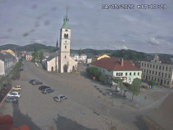 Náměstí, koste sv. Markéty