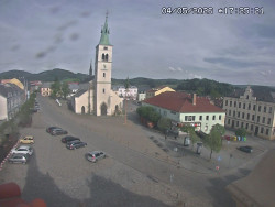 Náměstí, koste sv. Markéty