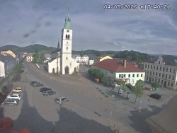 Náměstí, koste sv. Markéty