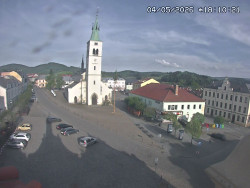 Náměstí, koste sv. Markéty