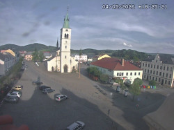 Náměstí, koste sv. Markéty