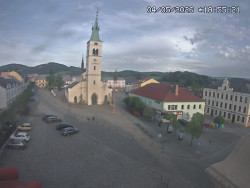 Náměstí, koste sv. Markéty