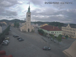 Náměstí, koste sv. Markéty