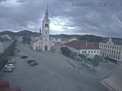 Náměstí, koste sv. Markéty