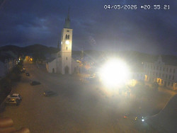 Náměstí, koste sv. Markéty