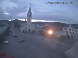 Náměstí, koste sv. Markéty