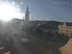 Náměstí, koste sv. Markéty