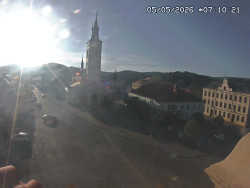 Náměstí, koste sv. Markéty