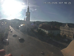 Náměstí, koste sv. Markéty