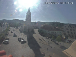 Náměstí, koste sv. Markéty
