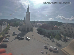 Náměstí, koste sv. Markéty