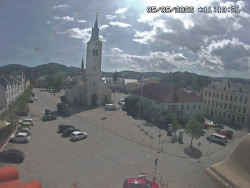 Náměstí, koste sv. Markéty