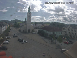 Náměstí, koste sv. Markéty