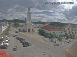 Náměstí, koste sv. Markéty
