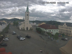 Náměstí, koste sv. Markéty