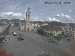 Náměstí, koste sv. Markéty
