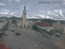 Náměstí, koste sv. Markéty