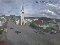 Náměstí, koste sv. Markéty