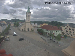 Náměstí, koste sv. Markéty