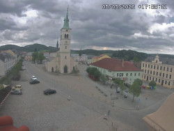 Náměstí, koste sv. Markéty